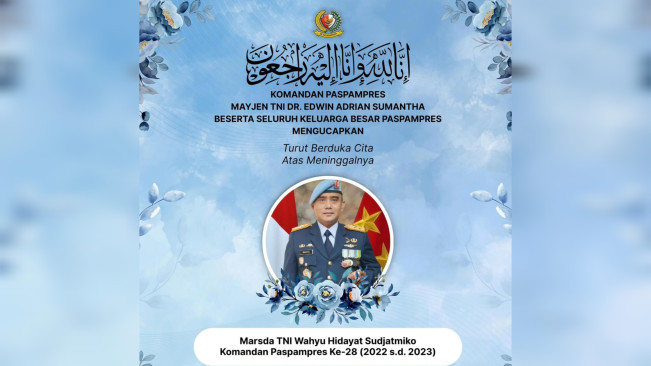 Ucapan duka meninggalnya Marsda Wahyu Hidayat. [Instagram]